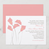 Calla Lily Wedding Uitnodiging (Voorkant / Achterkant)