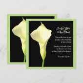 Calla Lily Wedding Uitnodiging (Voorkant / Achterkant)