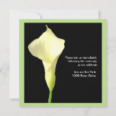 Calla Lily Wedding Uitnodiging (Achterkant)