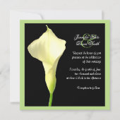 Calla Lily Wedding Uitnodiging (Voorkant)