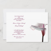 Calla Lily Wedding Uitnodiging (Voorkant)