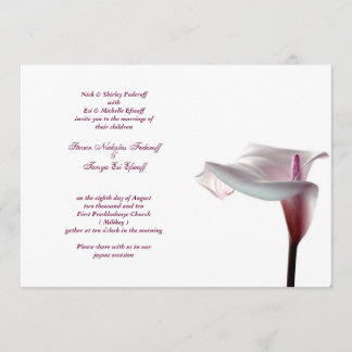 Calla Lily Wedding Uitnodiging