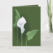 Calla Lily Wenskaart Kaart (Voorkant)
