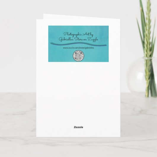 Calla Lily White Flower Garden Art Note Kaart (Achterkant)