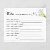 Calla Lily wil dat de snelle Mrs Card wordt Flyer (Voorkant)