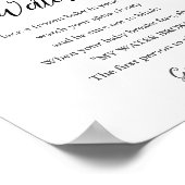 CALLA Mijn Water Broke Baby shower Game Sign Poster (Hoek)