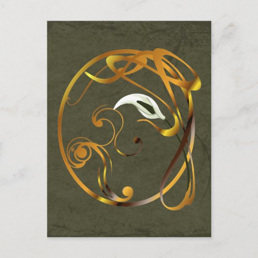 Calla Ornamental Briefkaart (Voorkant)