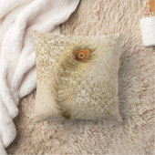 Calla Peacock Feather Gold Damask  Kussen (Deken)