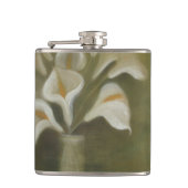 Calla snijdt bloemen in een vaas artistiek leven heupfles (Voorkant)