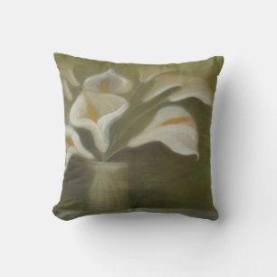 Calla snijdt bloemen in een vaas artistiek leven kussen