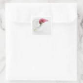 Calla Square-Sticker Vierkante Sticker (Tas)