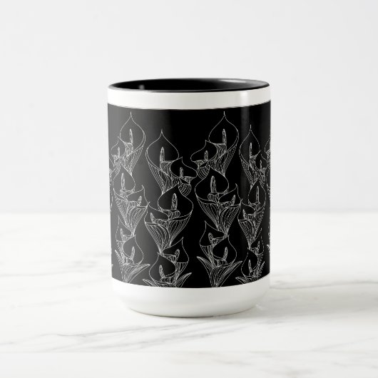 Calla 〜 White〜ップAanbevolenマグ Mok (Midden)