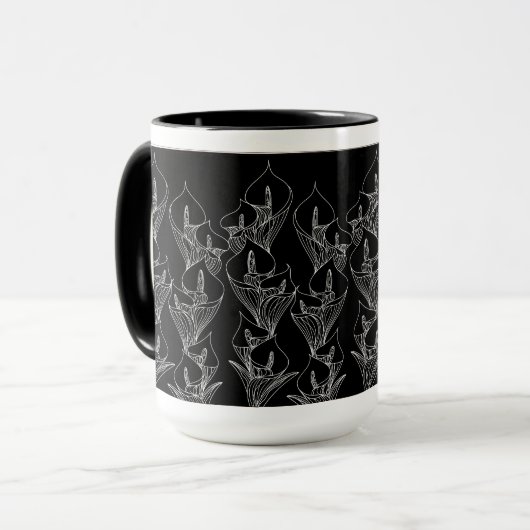 Calla 〜 White〜ップAanbevolenマグ Mok (Voorkant links)