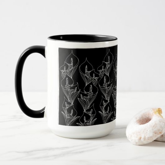 Calla 〜 White〜ップAanbevolenマグ Mok (Met donut)