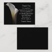 Calla White Bedankt Notitiekaartje (Voorkant / Achterkant)