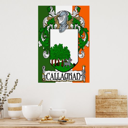 Callaghan-wapenschild Poster (Keuken)