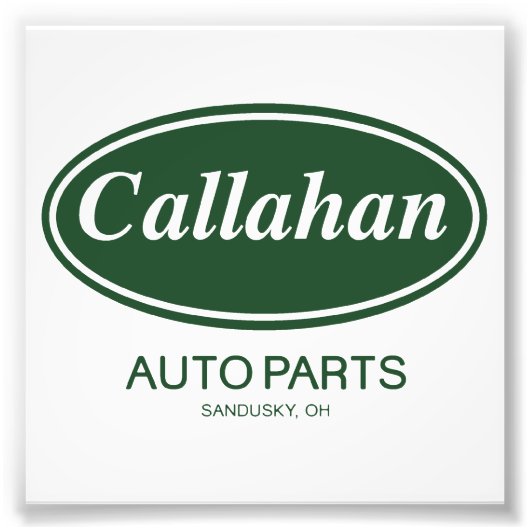 Callahan Auto Parts Foto Afdruk (Voorkant)