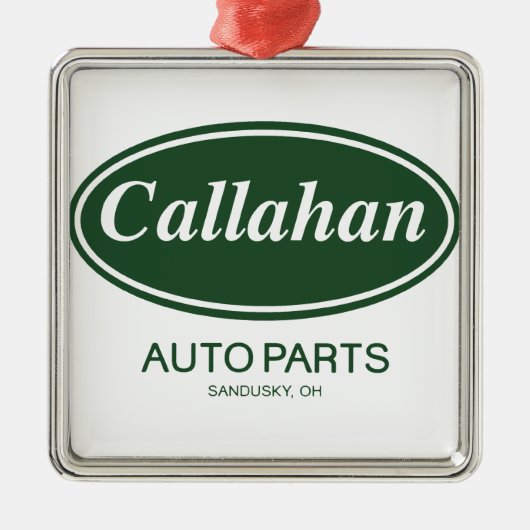 Callahan Auto Parts Metalen Ornament (Voorkant)