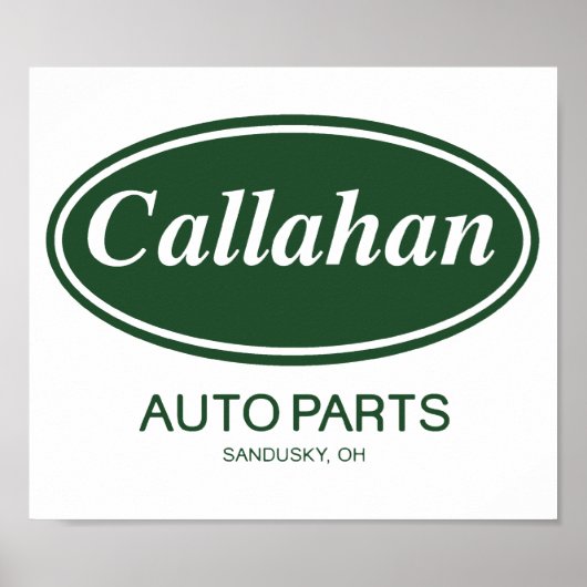 Callahan Auto Parts Poster (Voorkant)