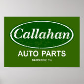 Callahan Auto Parts Poster - $ 19,95 (Voorkant)