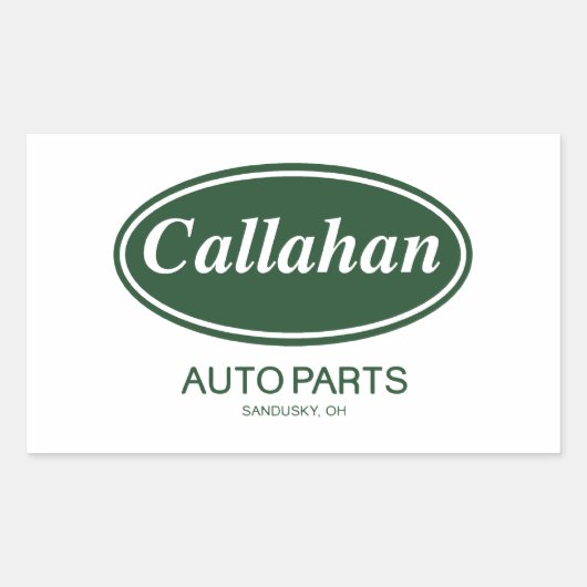 Callahan Auto Parts Rechthoekige Sticker (Voorkant)