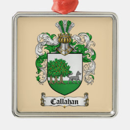 Callahan Coat of Arms Metal Ornament