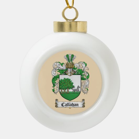 Callahan Coat of Arms Ornament (Voorkant)