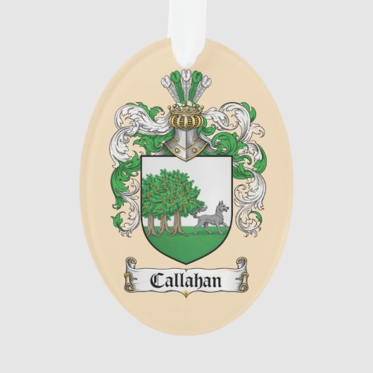 Callahan Coat of Arms Ornament (achterkant)