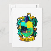 Callahan Family Crest (uitsnijding) Briefkaart (Voorkant / Achterkant)