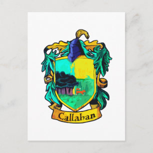 Callahan Family Crest (uitsnijding) Briefkaart