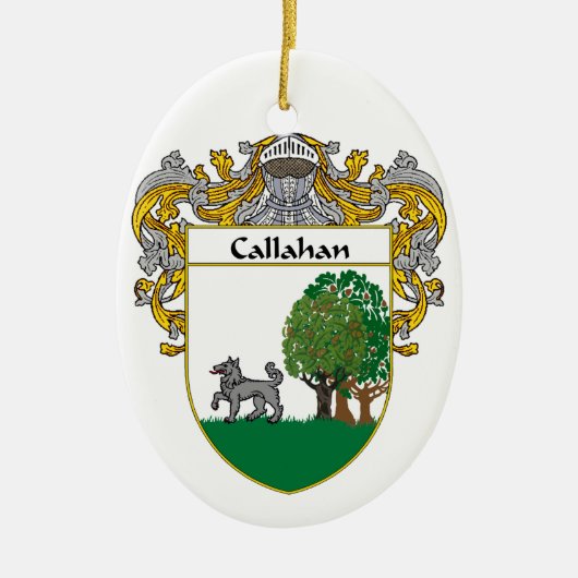 Callahan - Wapenbekleding/familiekust Keramisch Ornament (Voorkant)