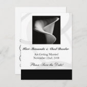 CallaLily Bewaar de datum Aankondigingskaart (Voorkant / Achterkant)