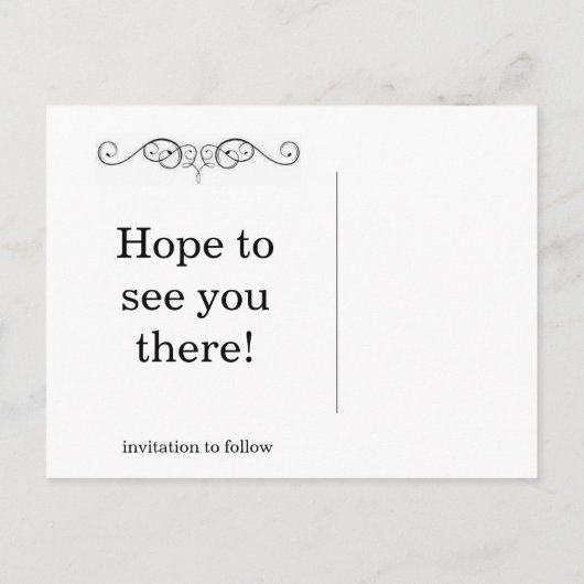 CallaLily Bewaar de datum Aankondigingskaart (Achterkant)