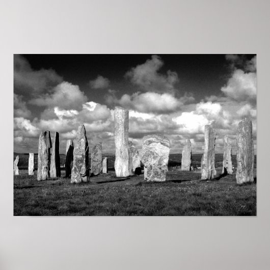 callanish-b&w poster (Voorkant)