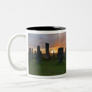 Callanish Standing Stones bij Sunrise - Schotland Tweekleurige Koffiemok