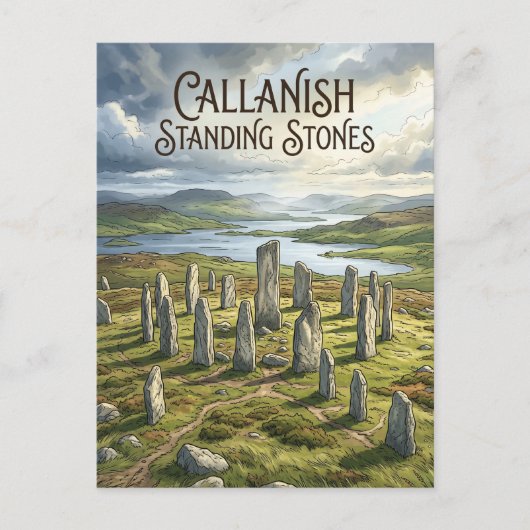 Callanish Standing Stones Schotland Briefkaart (Voorkant)