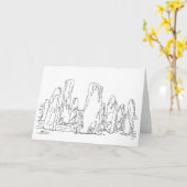 Callanish Standing Stones, Schotland Kaart (Gele Bloem)