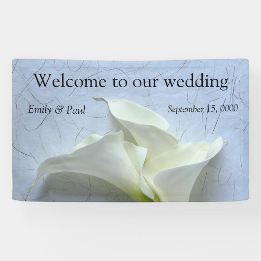 Calla's op decoratieve achtergrond spandoek (Horizontaal)
