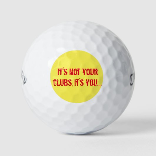 Callaway golfballen - Bad Golfer Edition (Voorkant)