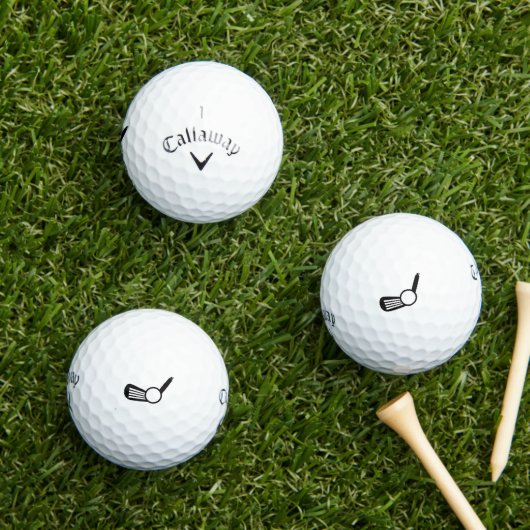 Callaway SuperSoft 3-pack met GolfShankHell-logo Golfballen (Insitu Gras)