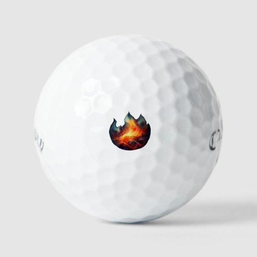 Callaway Supersoft Golfballen - Flames Ontwerp (Voorkant)
