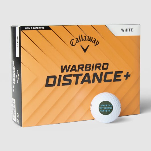 Callaway Warbird golfballen - Pleit de 5e editie (Verpakking)