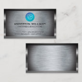 Callcenter Klantenservice | Metalen Achtergrond Visitekaartje (Voorkant / Achterkant)