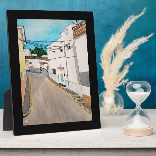 Calle Cabanilles Painting by Alfred Fox Fotoplaat (Zijkant)