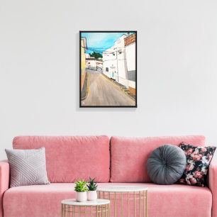 Calle Cabanilles schilderij van Alfred Fox Canvas Afdruk