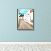 Calle Cabanilles schilderij van Alfred Fox Canvas Afdruk (Insitu (Houten vloer))
