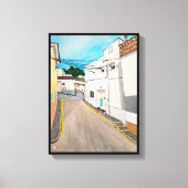Calle Cabanilles schilderij van Alfred Fox Canvas Afdruk (Voorkant)