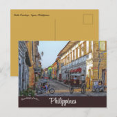 Calle Crisologo Vigan Filipijnen Briefkaart (Voorkant / Achterkant)