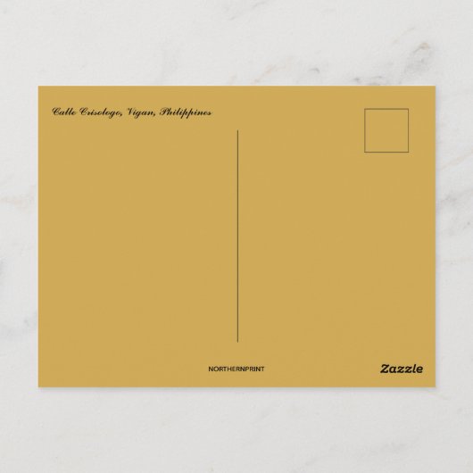 Calle Crisologo Vigan Filipijnen Briefkaart (Achterkant)