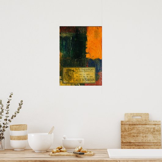 Calle D Borbon Poster (Keuken)